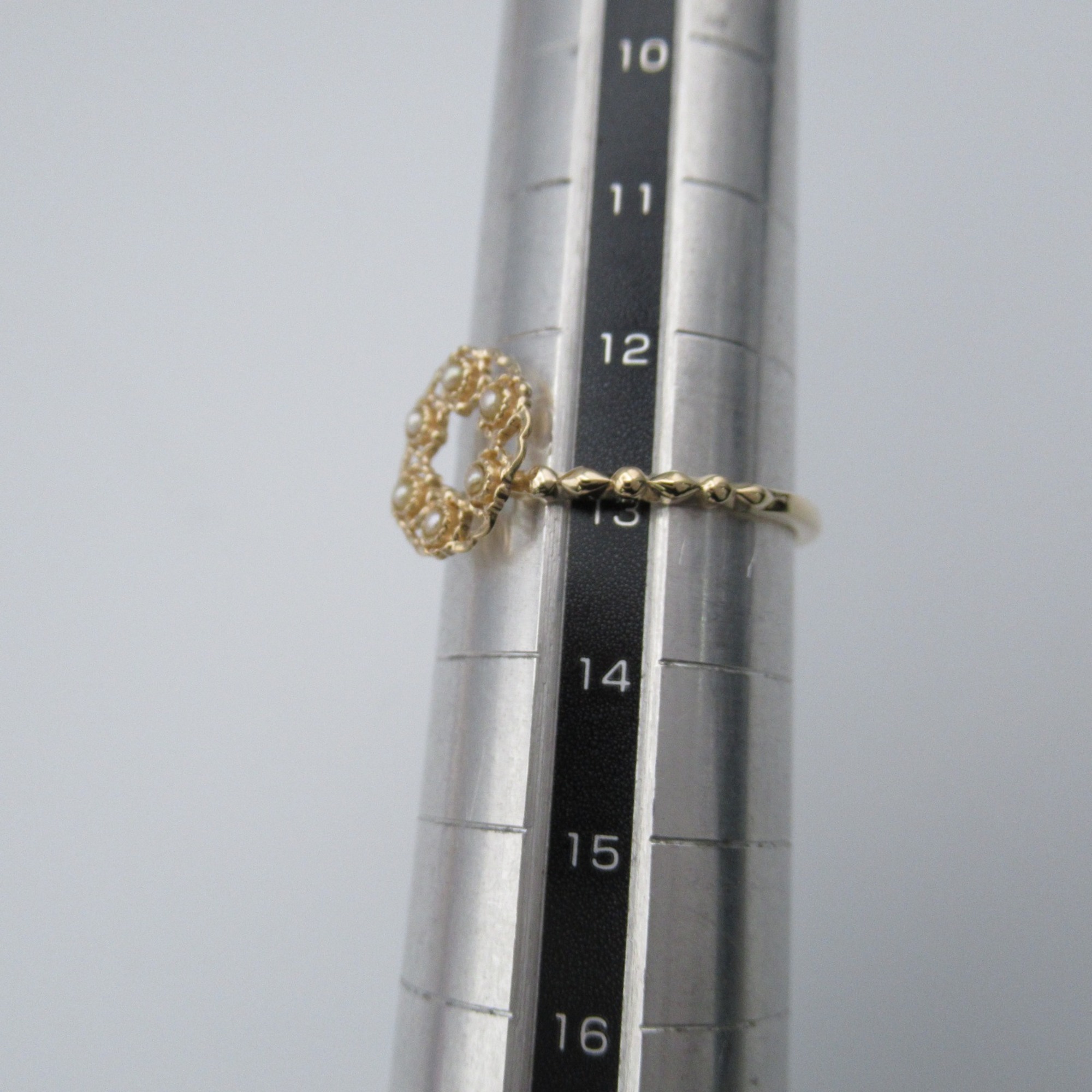 NOJESS Pearl ring Ring Gold  Pearl /K10YG Gold