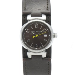 LOUIS VUITTON Tambour Wrist Watch Watch Wrist Watch Q1211 Quartz Brown  Stainless Steel Leather belt Q1211