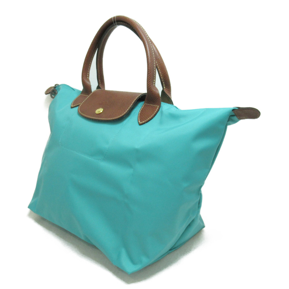 Longchamp Tote Bag Preage Blue Turquoise leather polyamide L1623089P70 ...