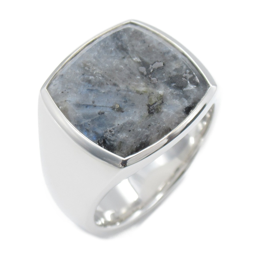 TOM WOOD larvikite ring Ring Gray Silver925 Larvikite Gray | eLADY ...