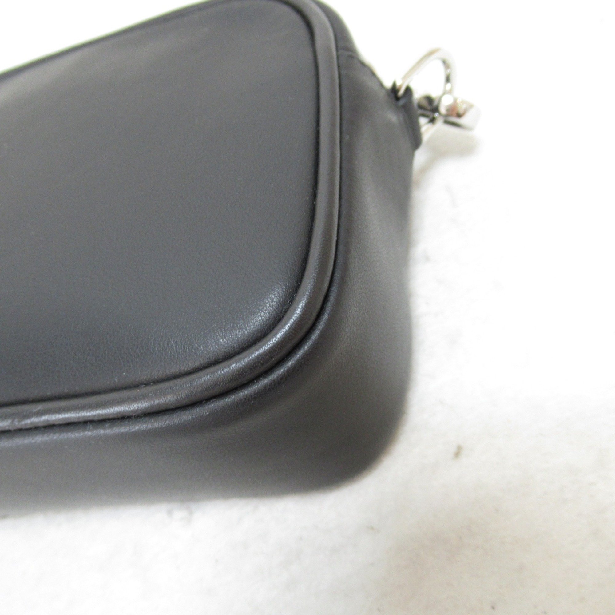 courreges Shoulder Bag Black leather 123GSA010CR0010