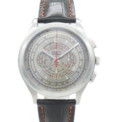 ZENITH Grand Cross El Primero Wrist Watch Wrist Watch 03.0520.400 Mechanical Automatic Gray  Stainless Steel Leather 03.0520.400