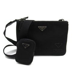 PRADA Shoulder Bag Black Nylon 2VH113