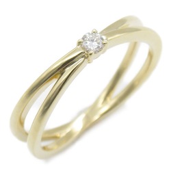 STAR JEWELRY 1P diamond ring Ring Clear  K18 (Yellow Gold) Clear