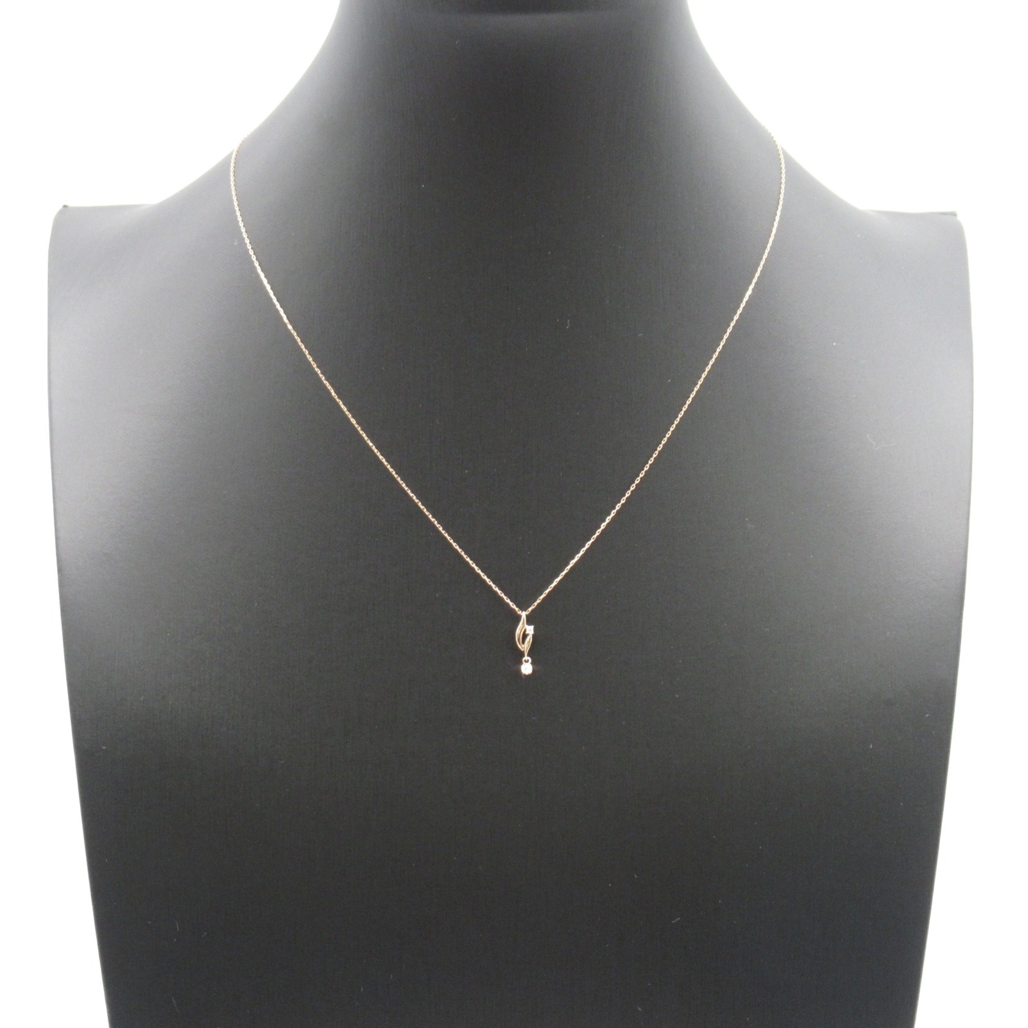 Vendome Aoyama Diamond Necklace Necklace Clear  K10PG Clear