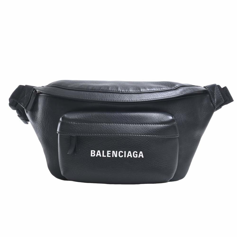 Balenciaga Leather Everyday Body Bag Waist 552375 Black Women's | eLADY ...