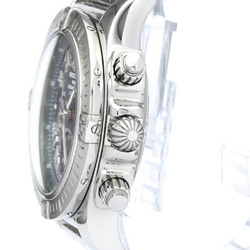 Polished BREITLING Chronomat Japan LTD MOP Steel Automatic Watch AB0115 BF565413