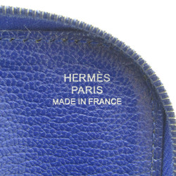 Hermes Remix Duo Women,Men Leather Card Wallet Royal Blue