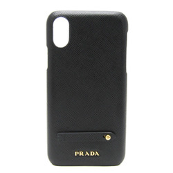 Prada Leather Phone Bumper For IPhone X Nero 1ZH058
