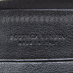 Bottega Veneta Butterfly Pattern Women,Men Leather Long Wallet (bi-fold) Black,Gold