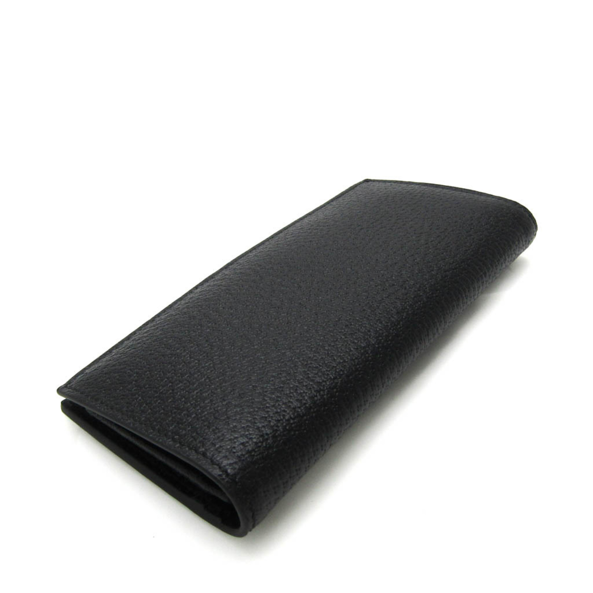 Gucci DOLLAR 428755 Women,Men Leather Long Wallet (bi-fold) Black