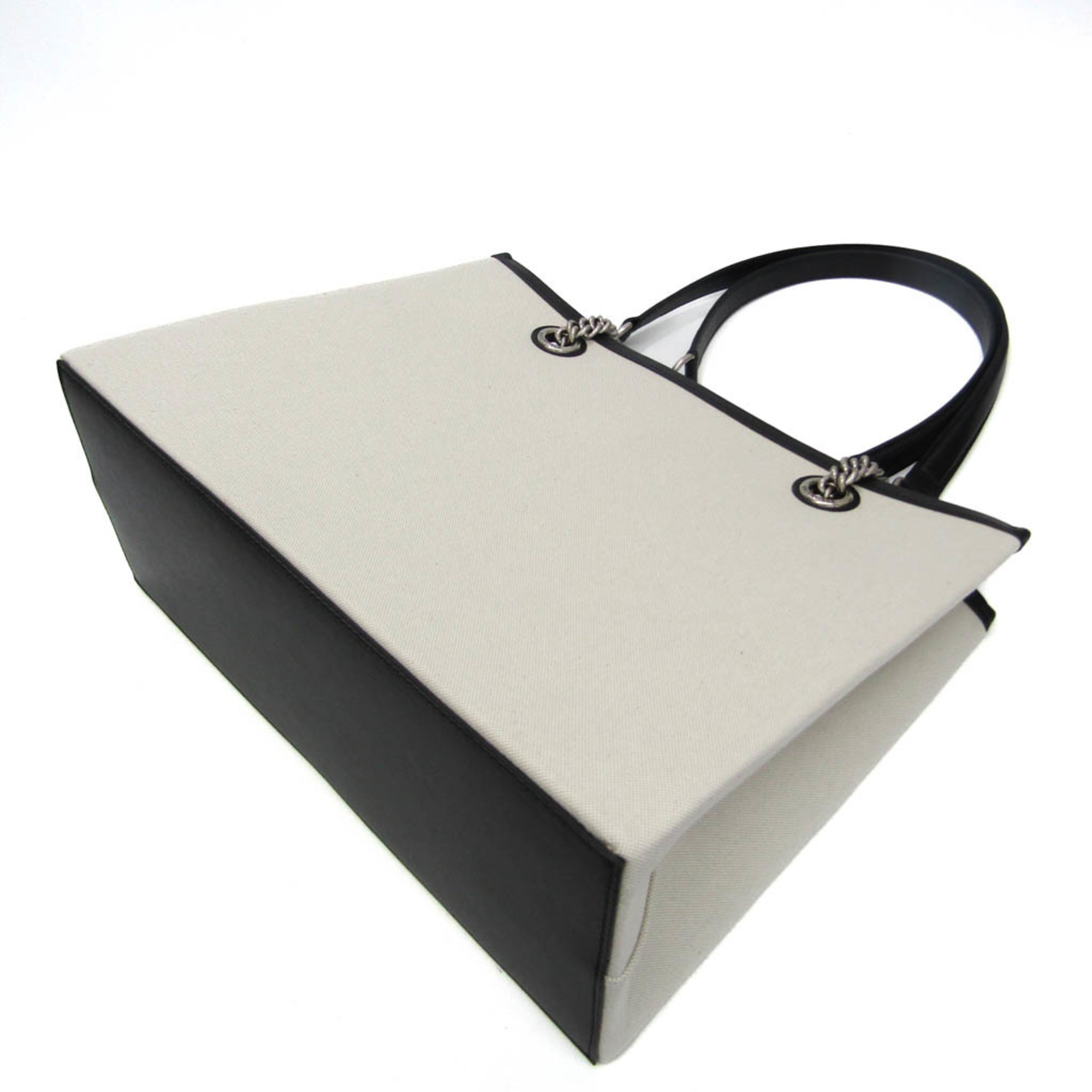 Balenciaga TOKYO Duty Free Shopping Bag 759941 Women's Leather,Canvas Tote Bag Black,Off-white