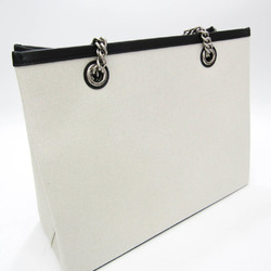 Balenciaga TOKYO Duty Free Shopping Bag 759941 Women's Leather,Canvas Tote Bag Black,Off-white
