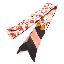 FENDI Scarf Muffler Wrappy Silk Pink/Multicolor Women's