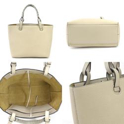 LOEWE Handbag Shoulder Bag Anagram Grain Calf Leather Light Beige Women's A717S72X3