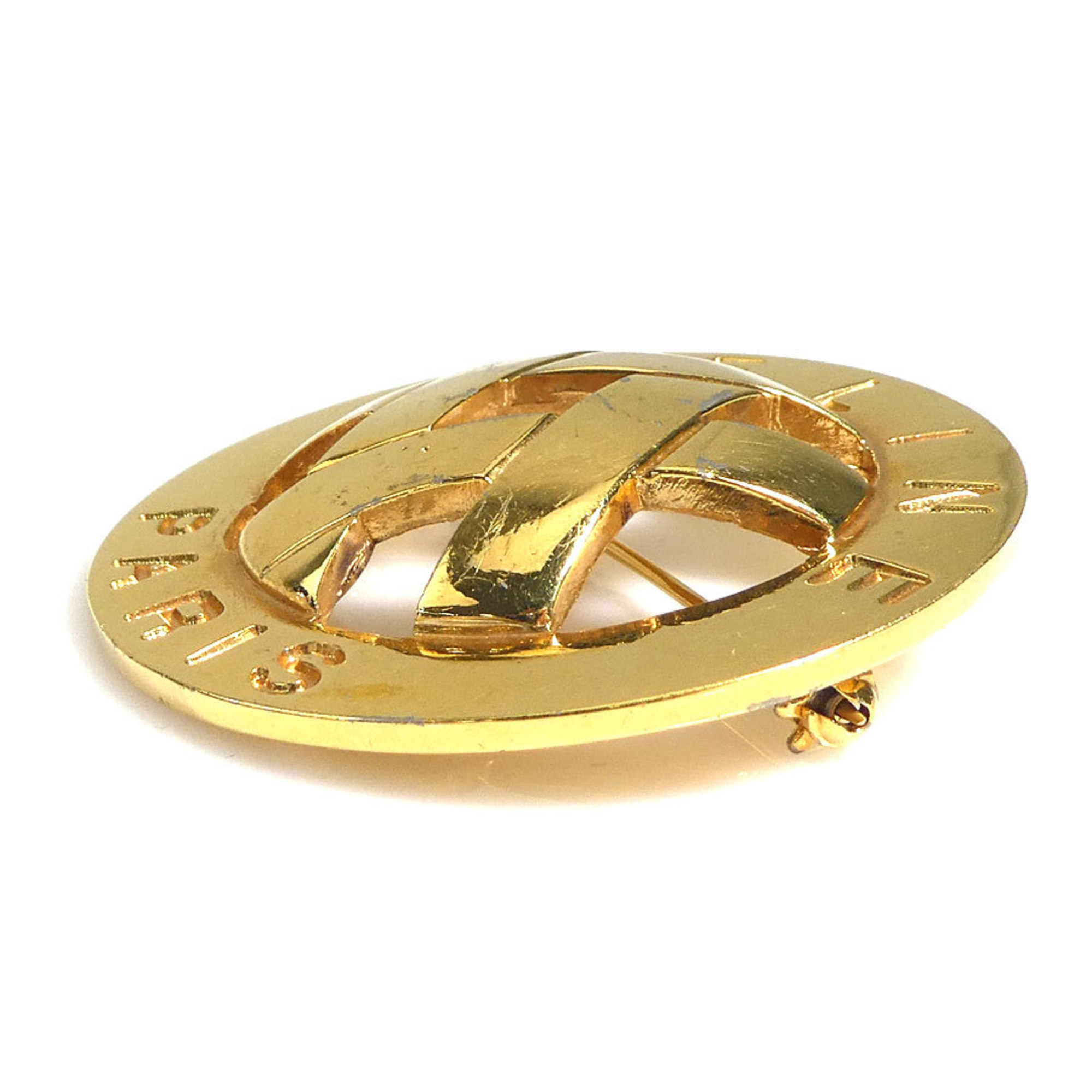 Celine CELINE brooch metal gold unisex