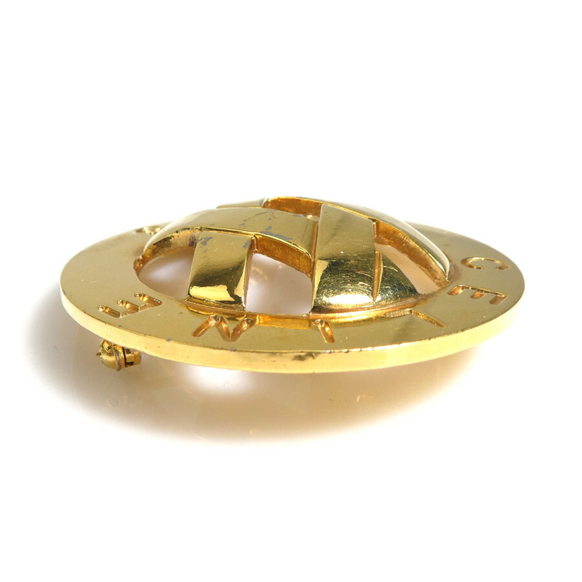 Celine CELINE brooch metal gold unisex