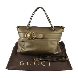 GUCCI Gucci Handbag 269963 Leather Bronze Gold Hardware GG 2WAY Shoulder Bag