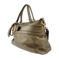 GUCCI Gucci Handbag 269963 Leather Bronze Gold Hardware GG 2WAY Shoulder Bag