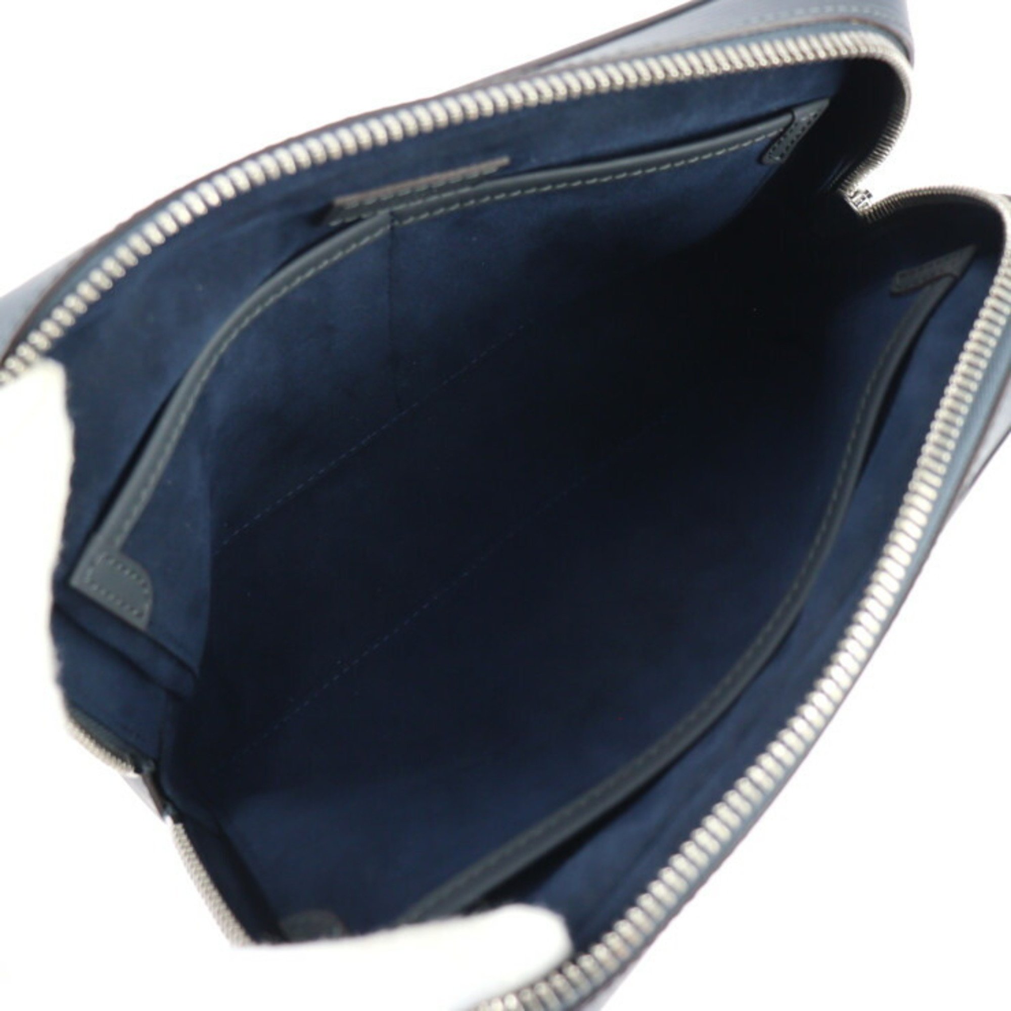 LOUIS VUITTON Neo Hoche Second Bag M54047 Epi Leather Blue Nuit Silver Hardware Wristlet Clutch Pouch Vuitton