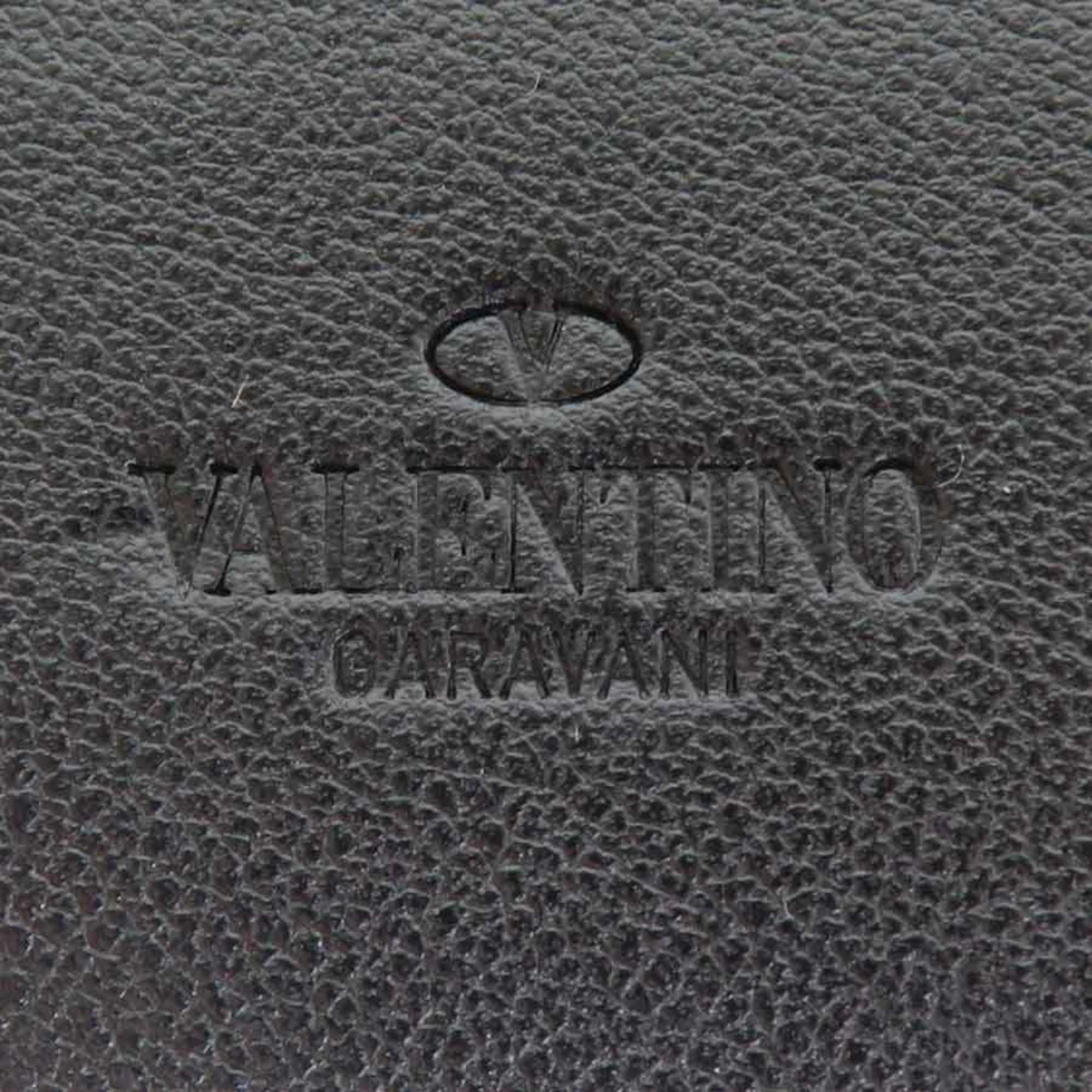 Valentino Garavani Smartphone Case Pouch Japan Limited Leather Black x White Red Unisex