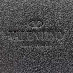 Valentino Garavani Smartphone Case Pouch Japan Limited Leather Black x White Red Unisex