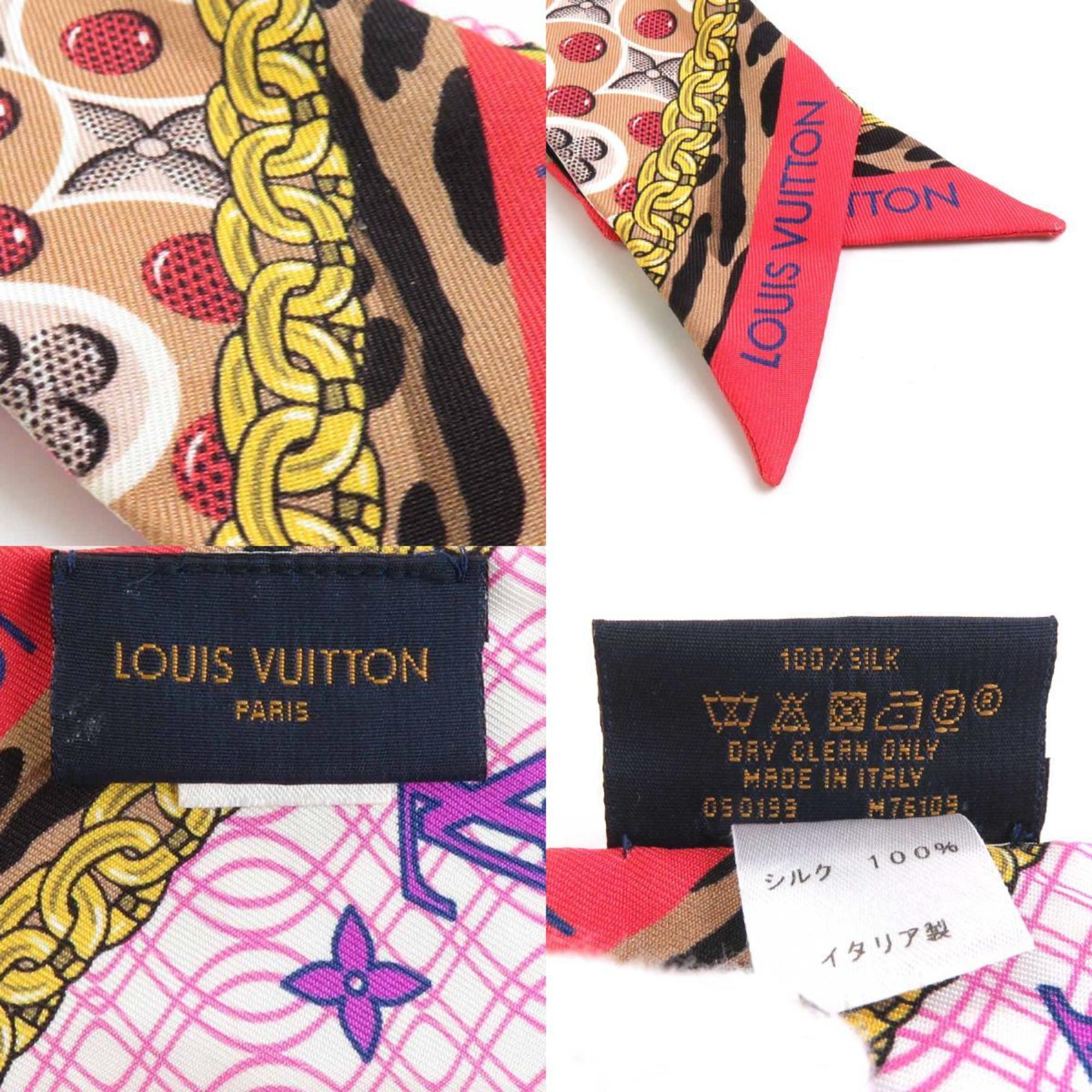 LOUIS VUITTON Scarf Muffler Bandeau BB Bubble Glam Silk Multicolor Women's M76109