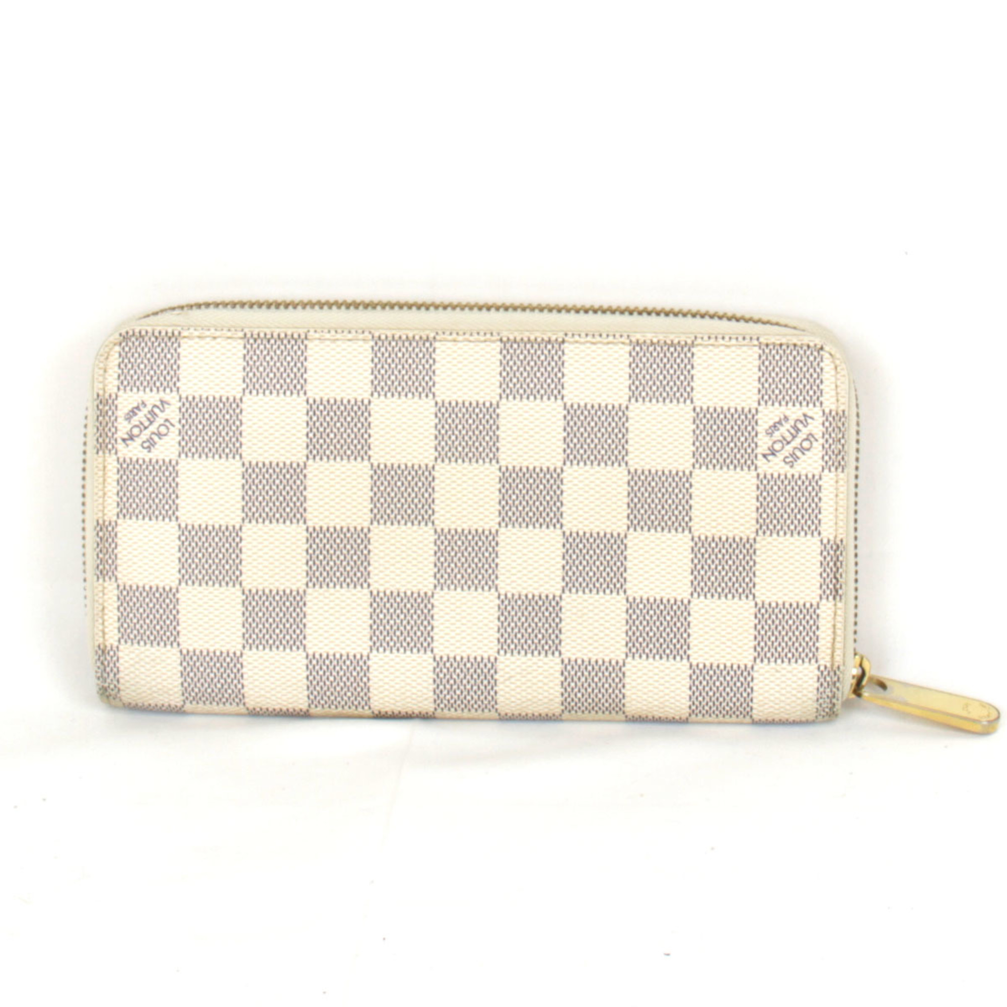 LOUIS VUITTON Louis Vuitton Zippy Wallet N41660 Long Damier Azur Canvas Women's