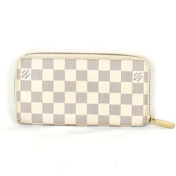 LOUIS VUITTON Louis Vuitton Zippy Wallet N41660 Long Damier Azur Canvas Women's