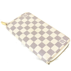 LOUIS VUITTON Louis Vuitton Zippy Wallet N41660 Long Damier Azur Canvas Women's