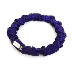 Prada bangle bracelet logo satin purple silver ladies