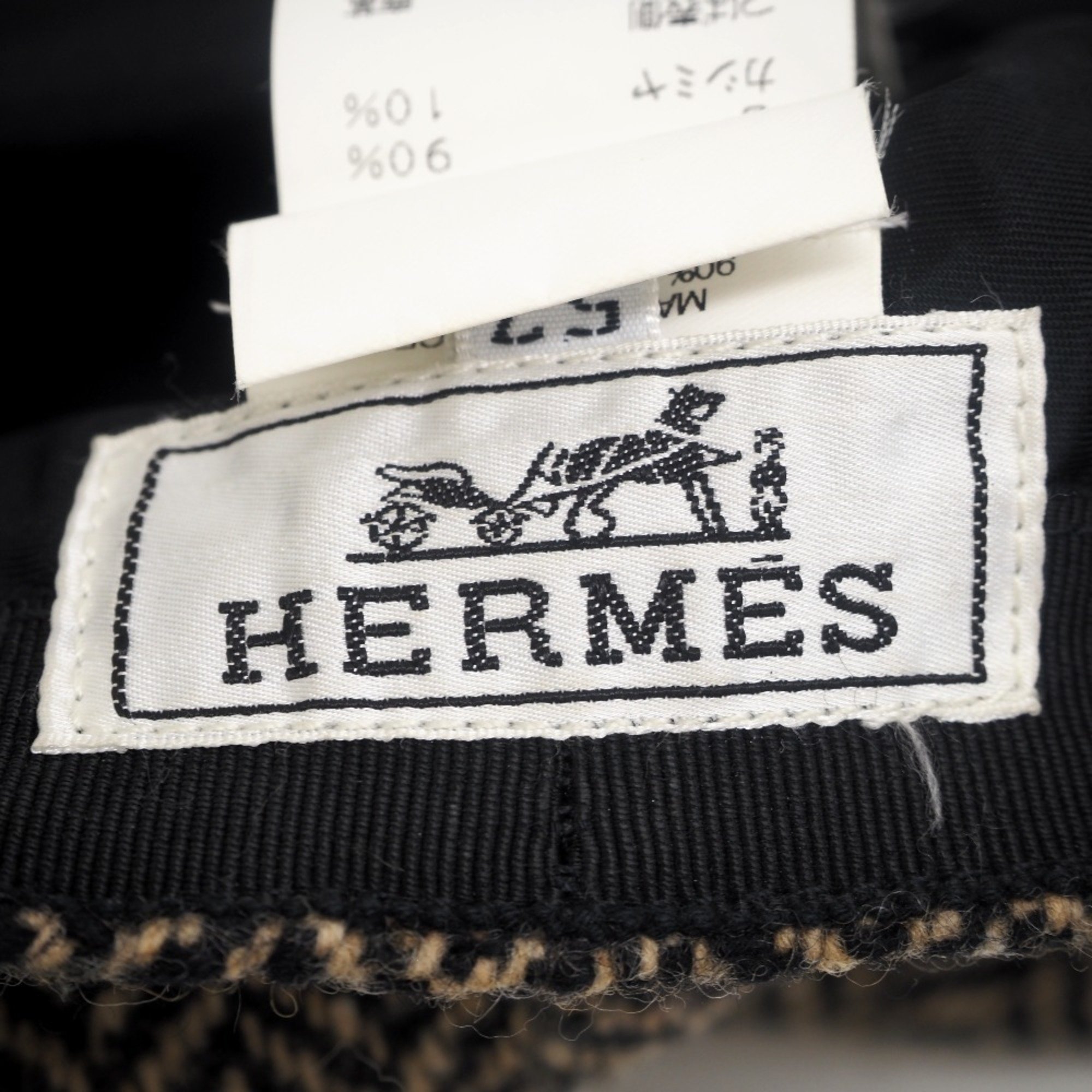 HERMES/Hermes 57 Casquette Brown Unisex
