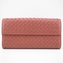 BOTTEGA VENETA/Bottega Veneta Intrecciato Long Wallet Pink Women's