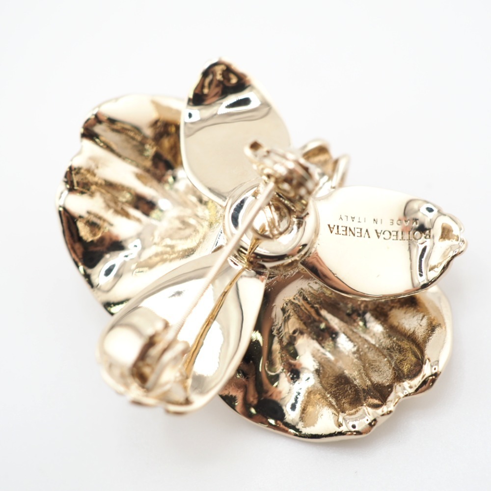 BOTTEGA VENETA/BOTTEGA VENETA Floral Flower Brooch Gold Unisex