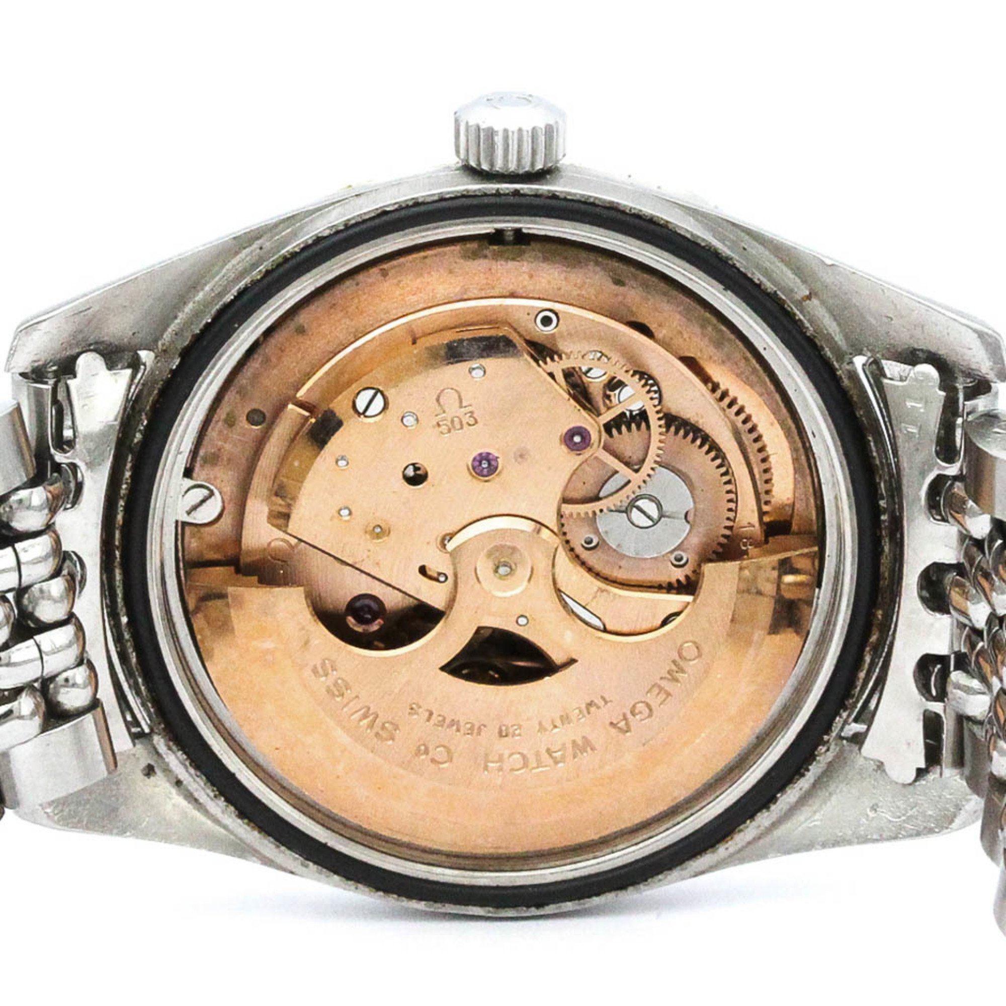 Vintage OMEGA Seamaster Date Cal 503  Rice Bracelet Steel Watch 14744 BF566324