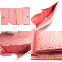 Salvatore Ferragamo Bifold Wallet Gancini Leather Pink Ladies