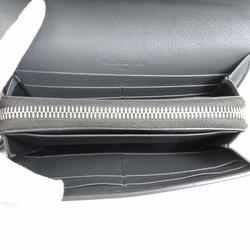BALENCIAGA Long Wallet Leather Gray Unisex 371661