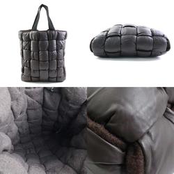 Bottega Veneta BOTTEGAVENETA Handbag Padded Tote Leather/Wool Brown Men's