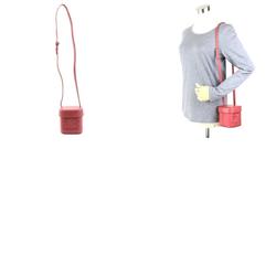 Celine CELINE Crossbody Shoulder Bag Mini Pochette Cuile Triomphe Small Box Leather Pink Women's