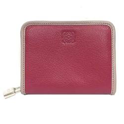 LOEWE Amazona Coin Case Card Wallet Goatskin Leather Rose Pink Loewe