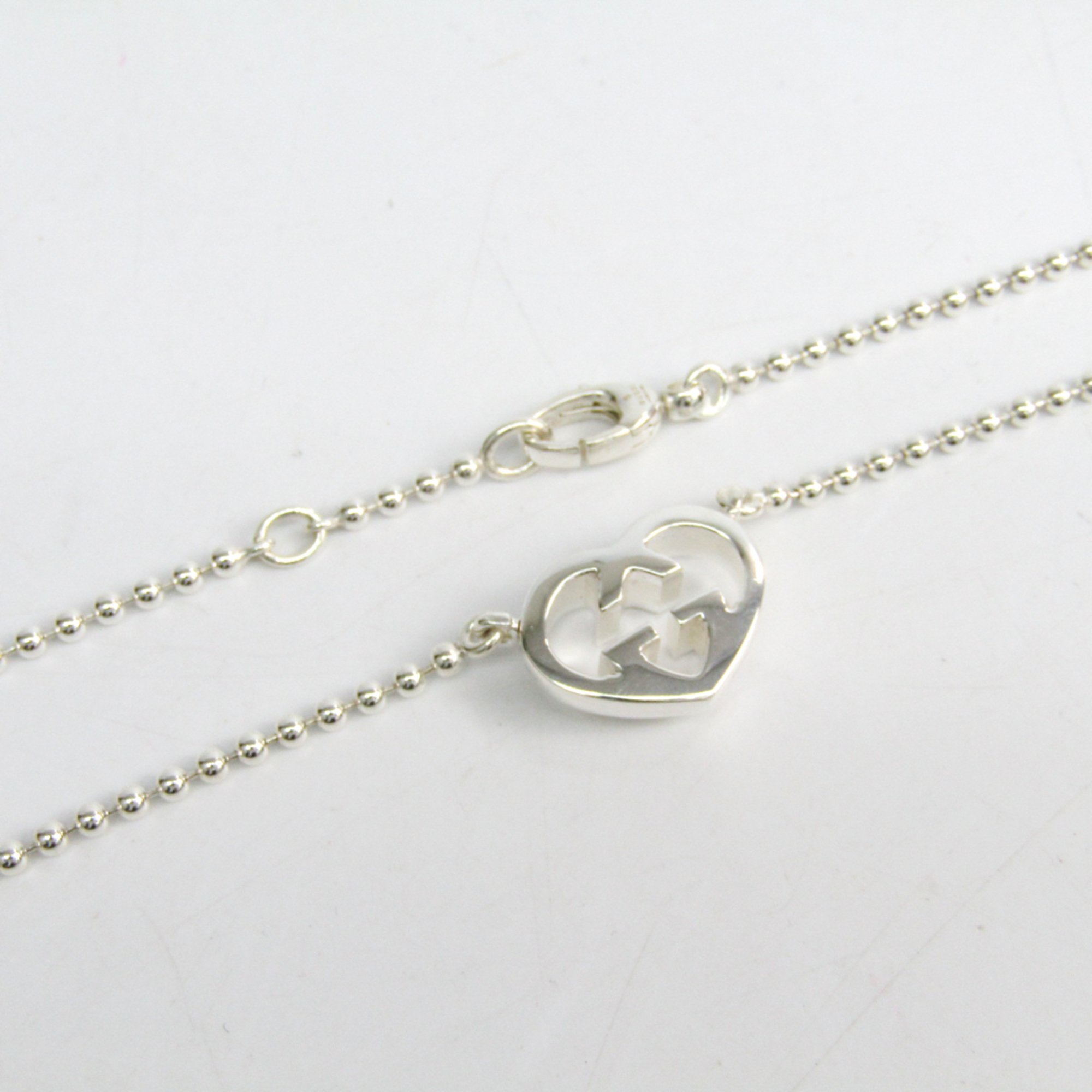 Gucci Gucci Interlocking Silver 925 Pendant Necklace heart