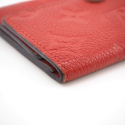 LOUIS VUITTON/Louis Vuitton M63708 Empreinte Multicle 6 Key Case Red Ladies