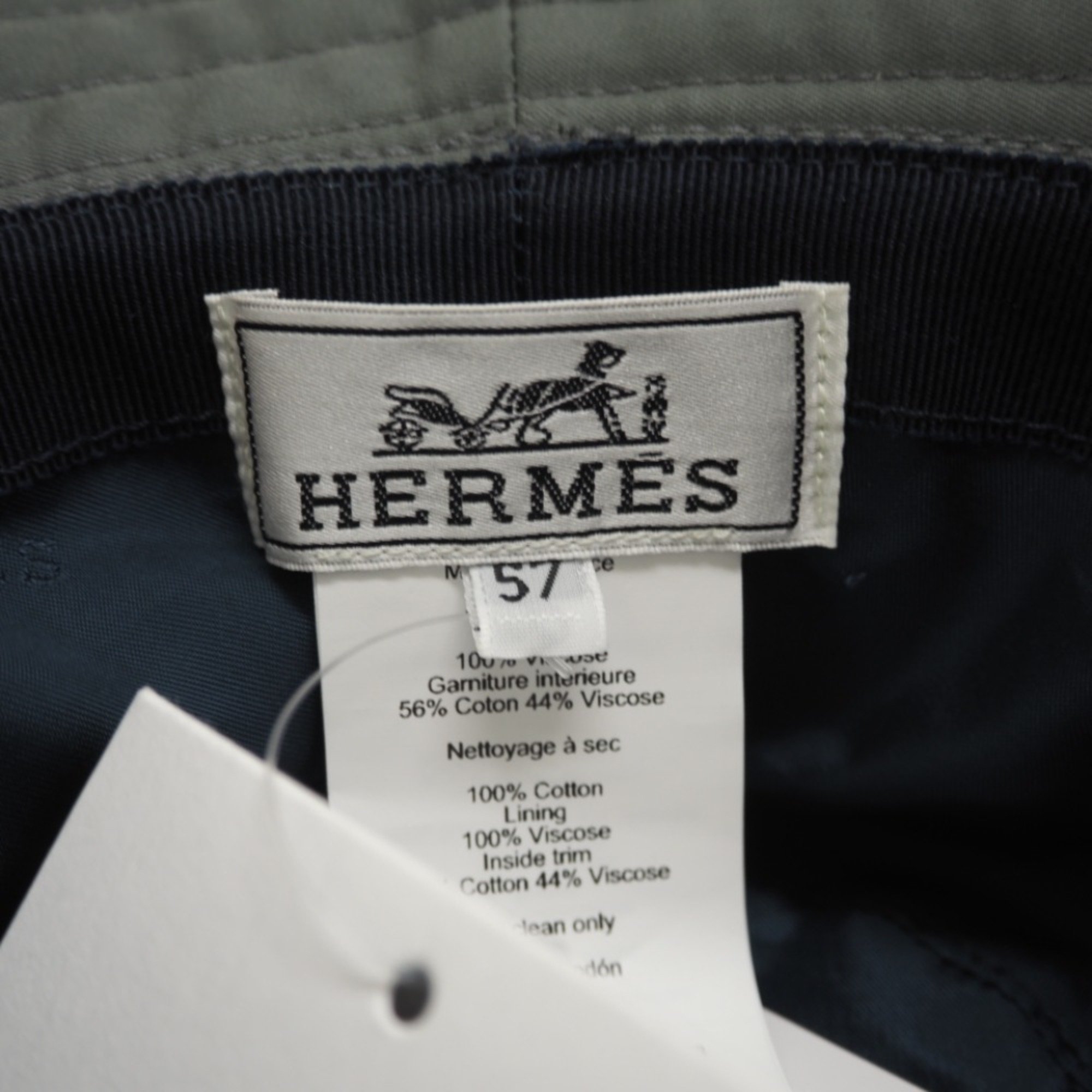 HERMES/Hermes hat green unisex