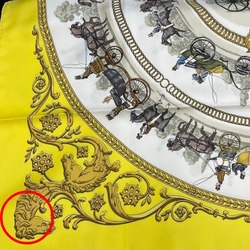 HERMES SPRINGS Carre90 Hermes Yellow Scarf