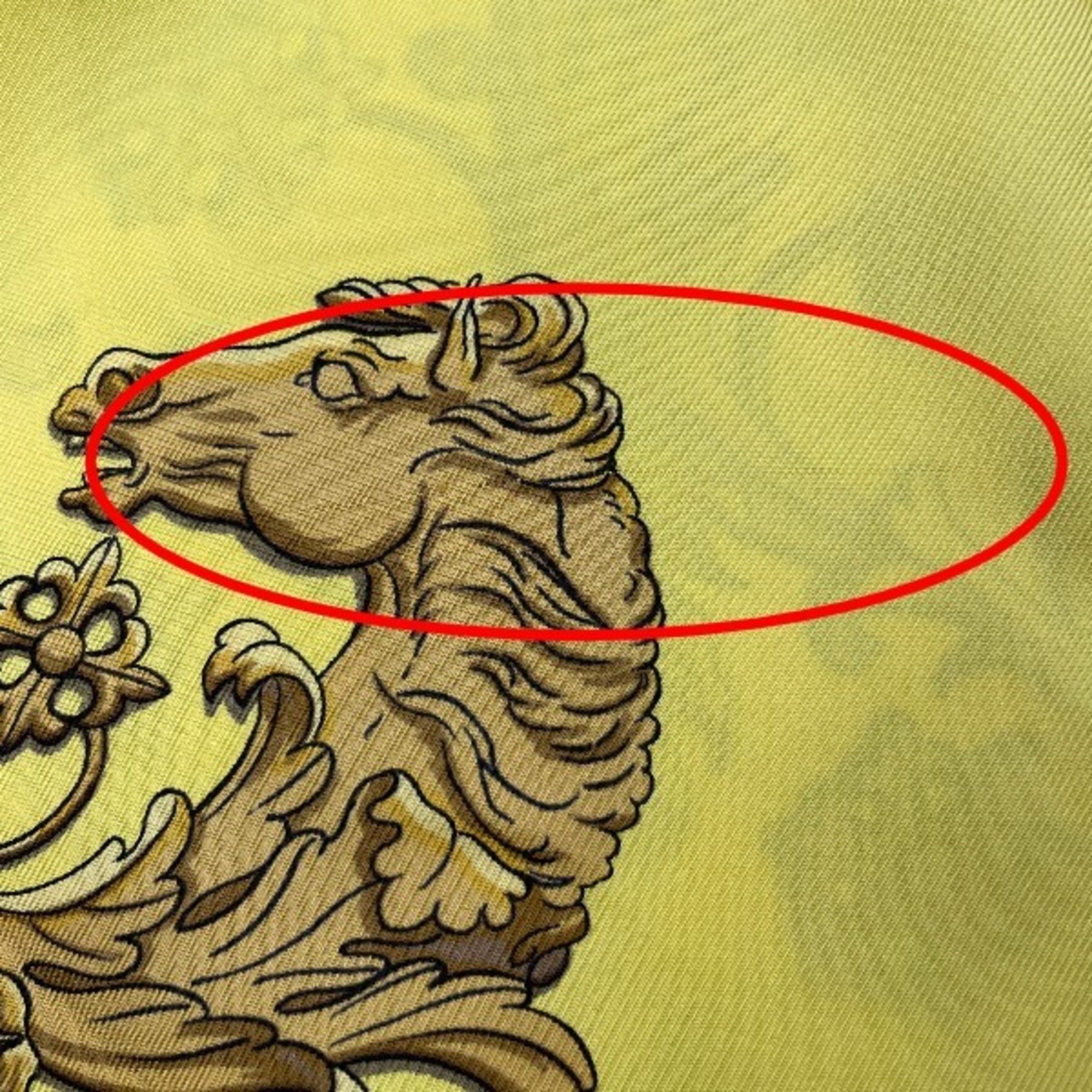 HERMES SPRINGS Carre90 Hermes Yellow Scarf