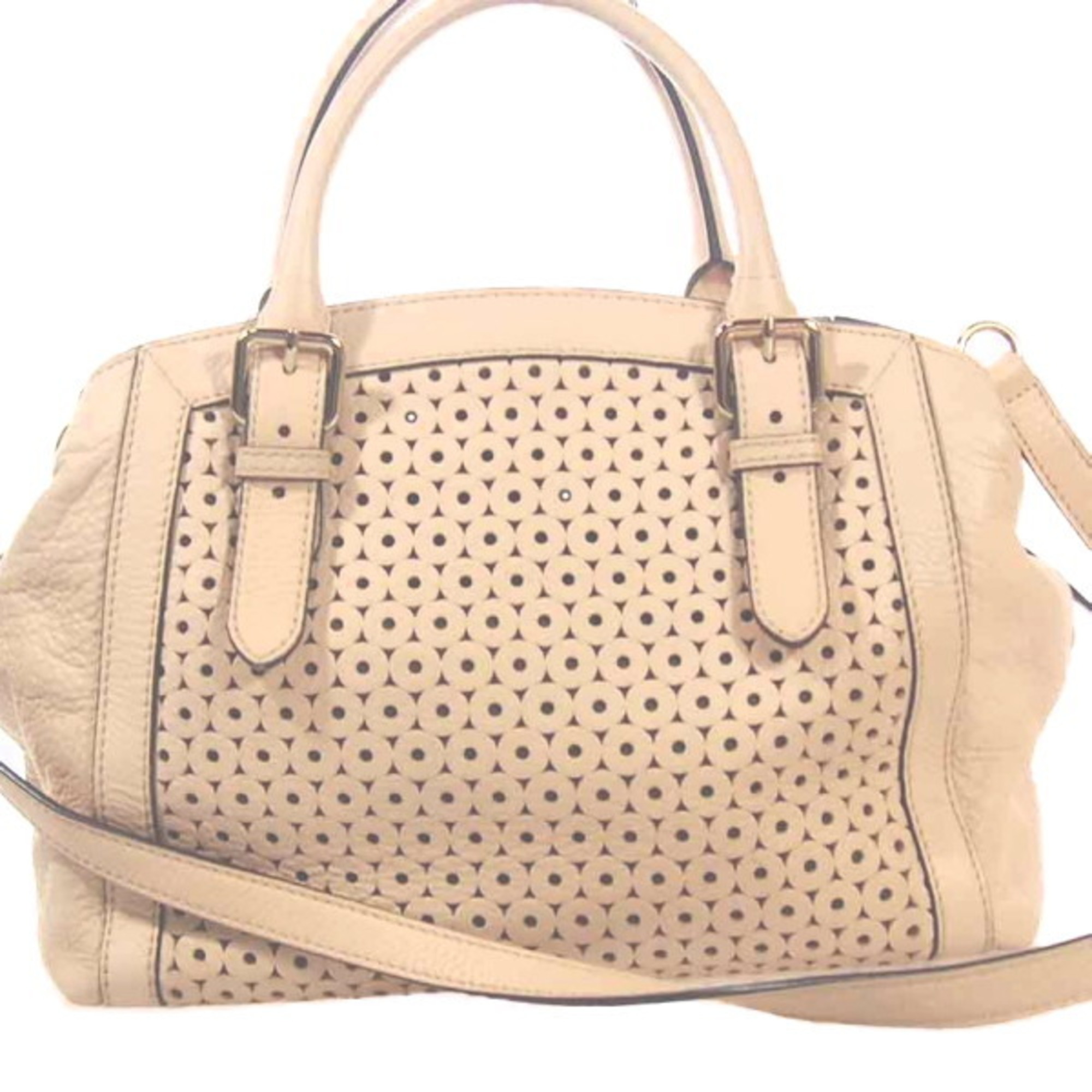 Kate Spade 2WAY Pink Beige Handbag