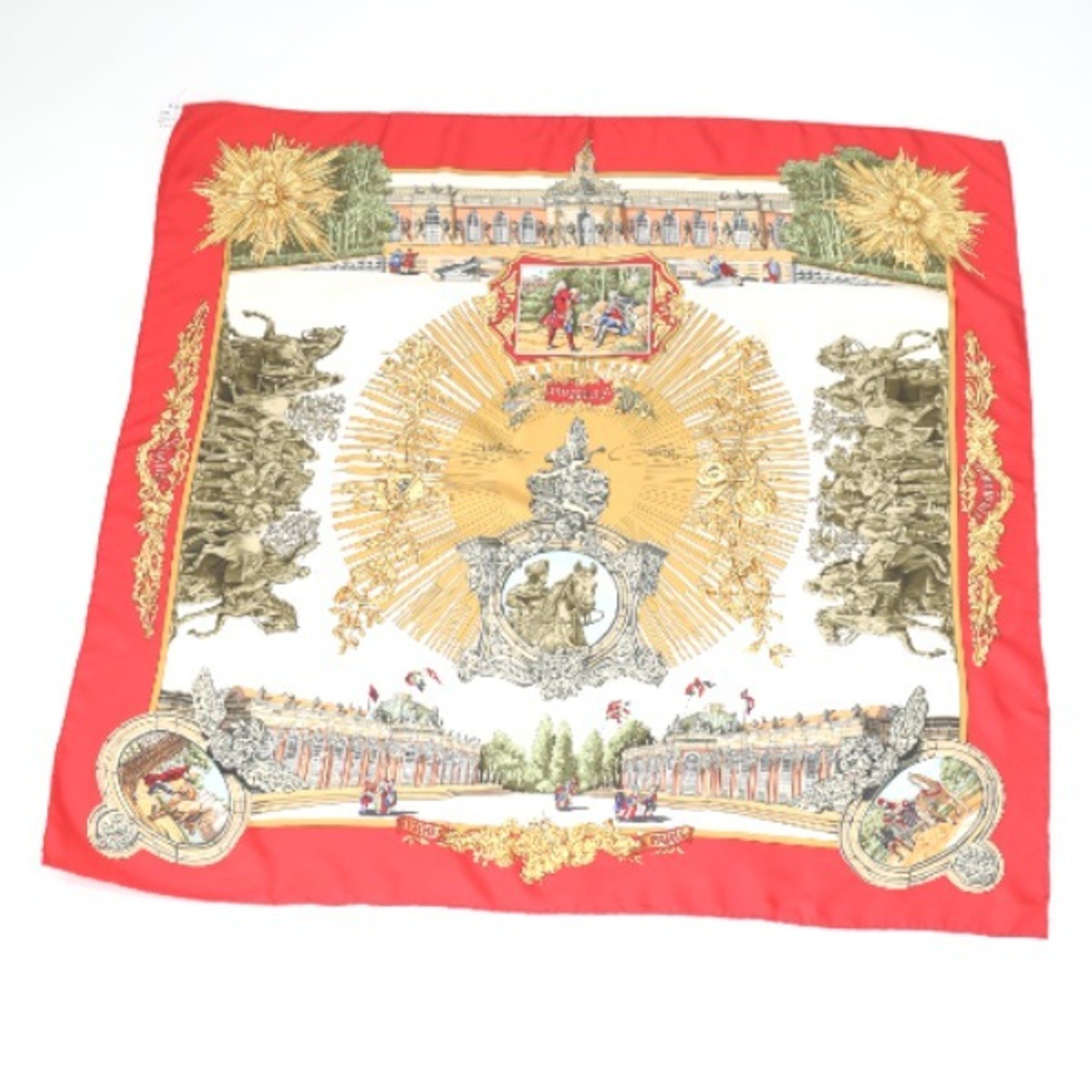 HERMES FREDERIC- Kare90 Hermes Red Scarf