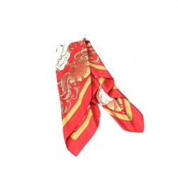 HERMES Cheval Jurc Carre90 Turkish Horse Hermes Red Scarf