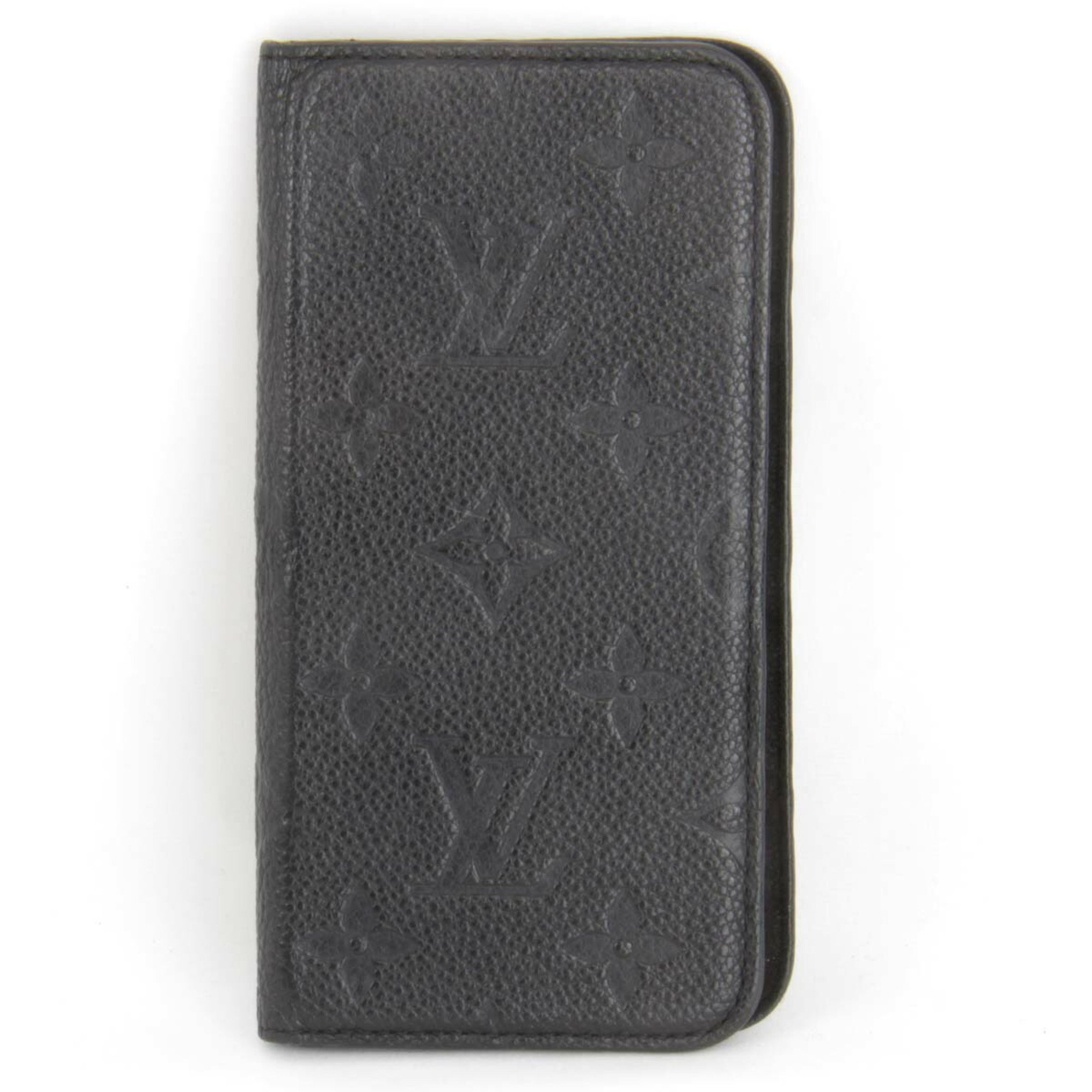 LOUIS VUITTON Folio M63586 Mobile/Smartphone Accessories Monogram Empreinte Black Men's For iPhone X/XS