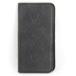 LOUIS VUITTON Folio M63586 Mobile/Smartphone Accessories Monogram Empreinte Black Men's For iPhone X/XS